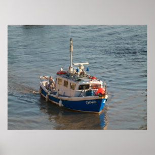 Fischerboot, Cardiff Bay, Poster