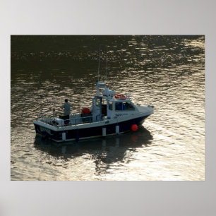 Fischerboot, Cardiff Bay, Poster