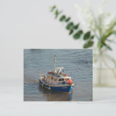 Fischerboot, Cardiff Bay Postkarte (Stehend Vorderseite)