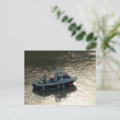 Fischerboot, Cardiff Bay Postkarte (Stehend Vorderseite)