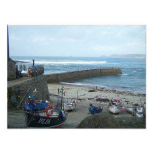 Fischerboot-Cornwall-Fotografie Fotodruck