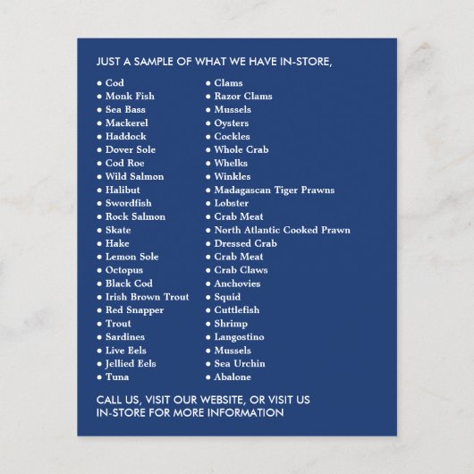 Fischerboot, Fischer/Ehefrau, Fischmarkt Flyer (Hinten)