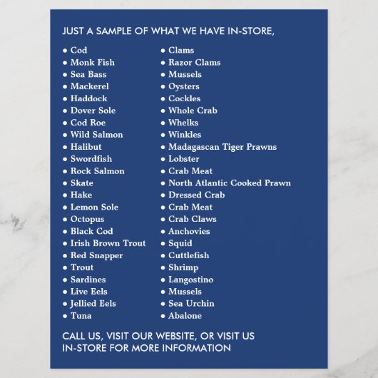 Fischerboot, Fischer/Ehefrau, Fischmarkt Flyer (Hinten)