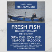 Fischerboot, Fischer/Ehefrau, Fischmarkt Flyer (Vorne)
