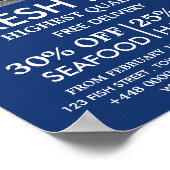 Fischerboot, Fischer/Ehefrau, Fischmarkt Poster (Ecke)