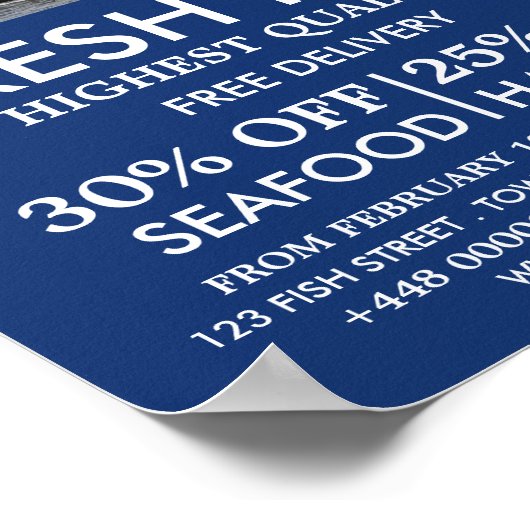 Fischerboot, Fischer/Ehefrau, Fischmarkt Poster (Ecke)