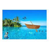 Fischerboot Fotodruck