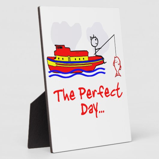 Fischerboot Fotoplatte (Seite)