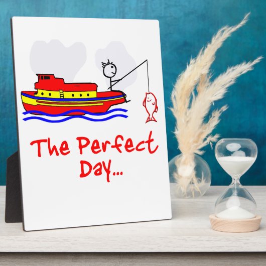 Fischerboot Fotoplatte (Seite)