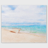 Fischerboot für Wasserfarben Geschenkpapier (Flach)