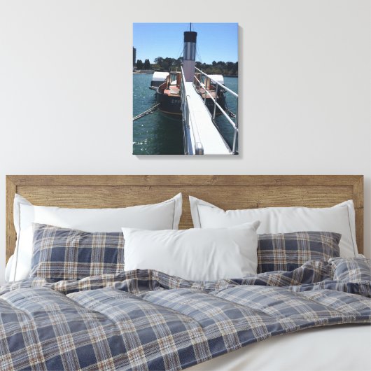 Fischerboot im Hafen Leinwanddruck (Insitu (Schlafzimmer))