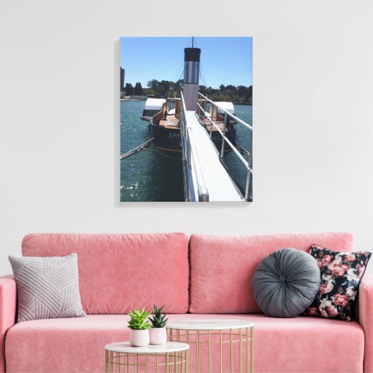 Fischerboot im Hafen Leinwanddruck (Insitu (Wohnzimmer))