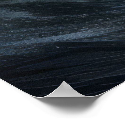 Fischerboot im Sturmwetter Surrealist Poster (Ecke)