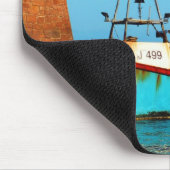 Fischerboot in Bonne Nuit, Jersey Mousepad (Ecke)