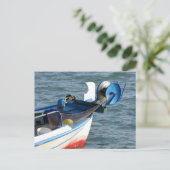 Fischerboot in Katakolon Griechenland Postkarte (Stehend Vorderseite)