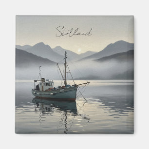 Fischerboot in Schottland Magnet