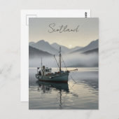 Fischerboot in Schottland Postkarte (Vorne/Hinten)