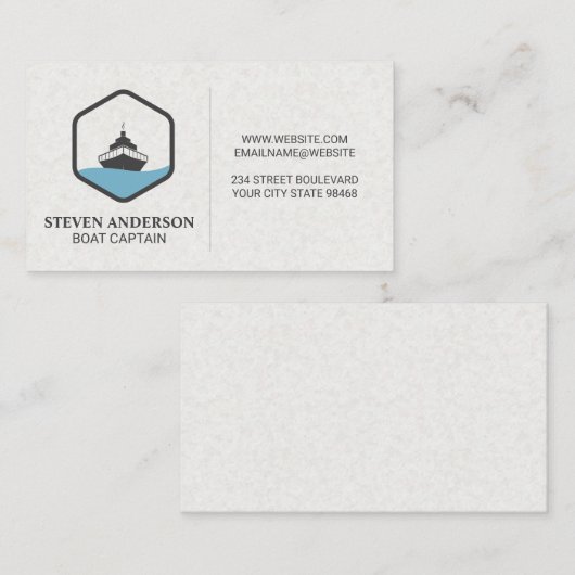 Fischerboot | Kreuzfahrtschiff Visitenkarte (Vorne/Hinten)