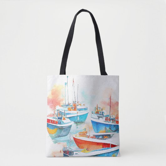 Fischerboot Landschaft Landschaft Landschaft Natur Tasche (Vorderseite)