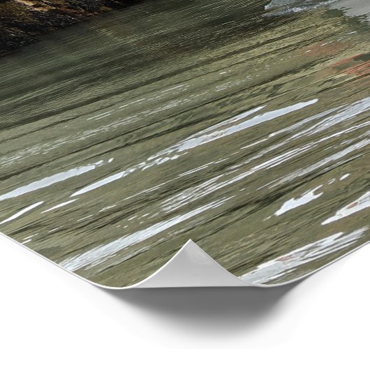 Fischerboot Le Tréport in Frankreich Poster (Ecke)