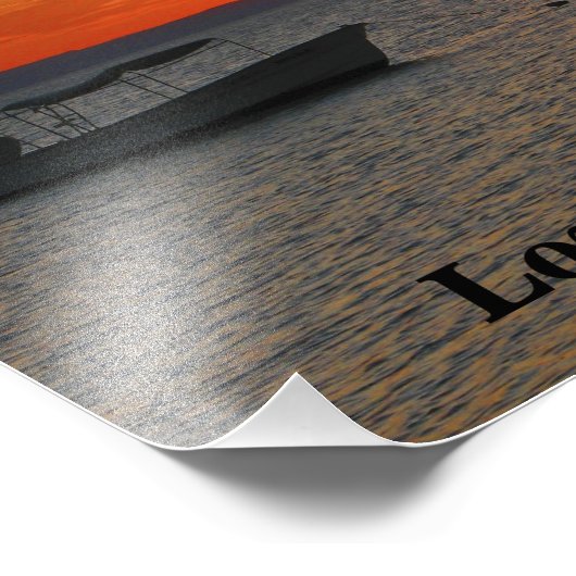 Fischerboot, Loreto Mexico Foto drucken (Ecke)