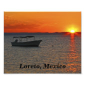 Fischerboot, Loreto Mexico Foto drucken (Vorne)