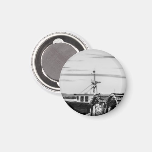 Fischerboot-Magnet Magnet (Vorderseite/Rückseite)