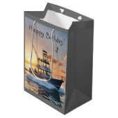 Fischerboot Mittlere Geschenktüte (Vorderseite Schrägansicht)