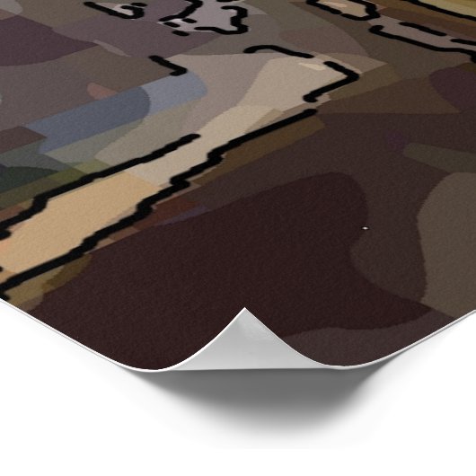 Fischerboot, Mystic, CT Poster (Ecke)