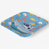 Fischerboot Pappteller (Gewinkelt)