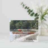 Fischerboot Postkarte (Stehend Vorderseite)