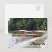 Fischerboot Postkarte (Vorne/Hinten)