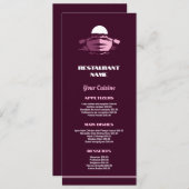 Fischerboot, Restaurant Slimline Menükarte (Vorne/Hinten)