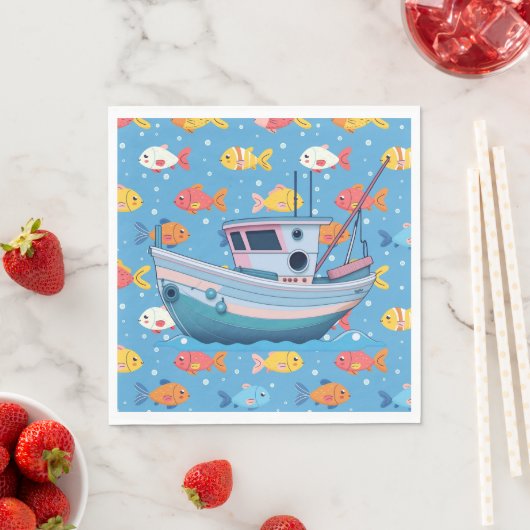 Fischerboot Serviette (Beispiel)