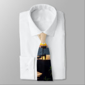 Fischerboot Sunrise Neck Tie Krawatte (Gebunden)