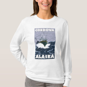 Fischerboot-Szene - Cordova, Alaska T-Shirt