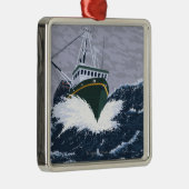 Fischerboot-Szene - Yukon, Alaska Ornament Aus Metall (Rechts)