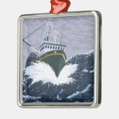 Fischerboot-Szene - Yukon, Alaska Ornament Aus Metall (Links)