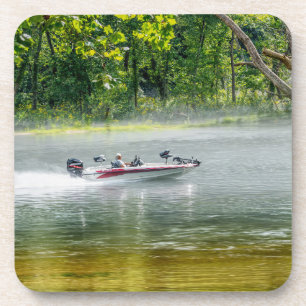 Fischerboot unterwegs getränkeuntersetzer
