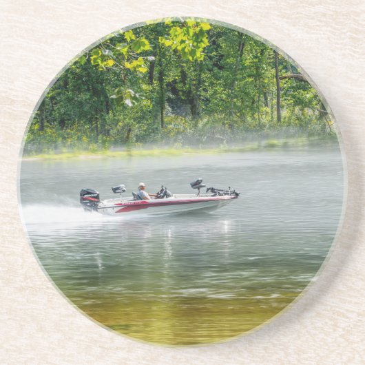 Fischerboot unterwegs getränkeuntersetzer (Vorne)