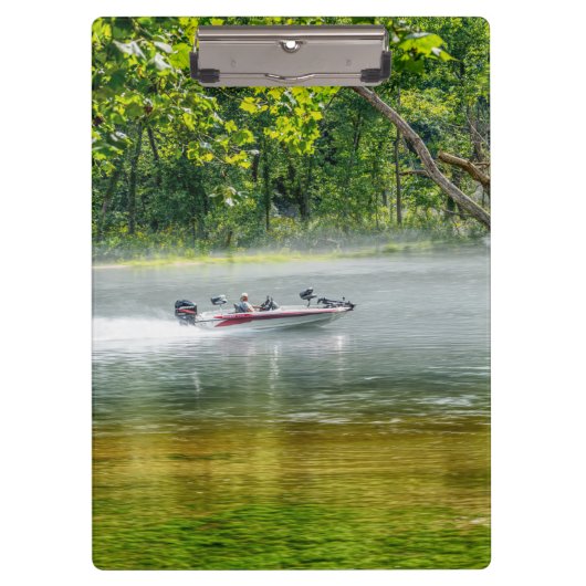 Fischerboot unterwegs klemmbrett (Vorderseite)