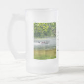 Fischerboot unterwegs Mattierte Tasse (Links)