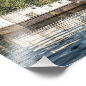 Fischerboot vor der Insel Washington Fotodruck (Ecke)