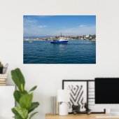 Fischerboot zum Meer Poster (Heimbüro)