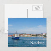 Fischerboot zum Meer Postkarte (Vorne/Hinten)