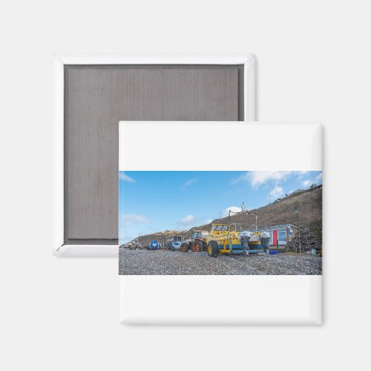 Fischerboote am Cromer Beach, Norfolk Magnet (Vorderseite/Rückseite)