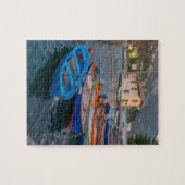 Fischerboote am See in Riva del Garda Italien Puzzle (Horizontal)