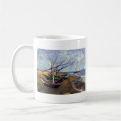 Fischerboote am Strand Kaffeetasse (Links)
