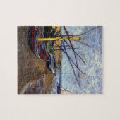 Fischerboote am Strand Puzzle (Horizontal)