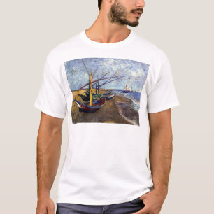 Fischerboote am Strand T-Shirt
